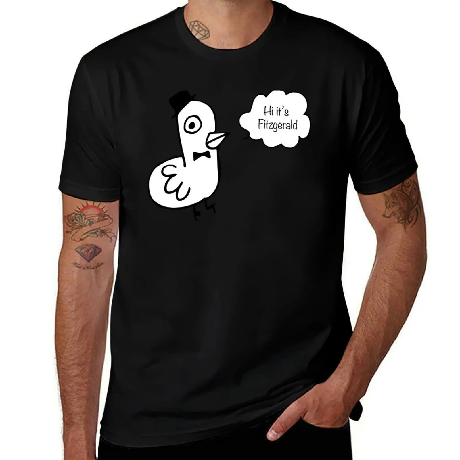 Fitzgerald Bird sketch T-Shirt printed t shirts for man T-Shirt