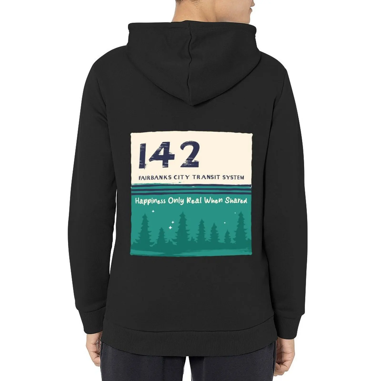 

Happiness Only Real When Shared Magic Bus 142 Type Design Hoodie autumn clothes anime clothes graphic t shirts men anime hoodie