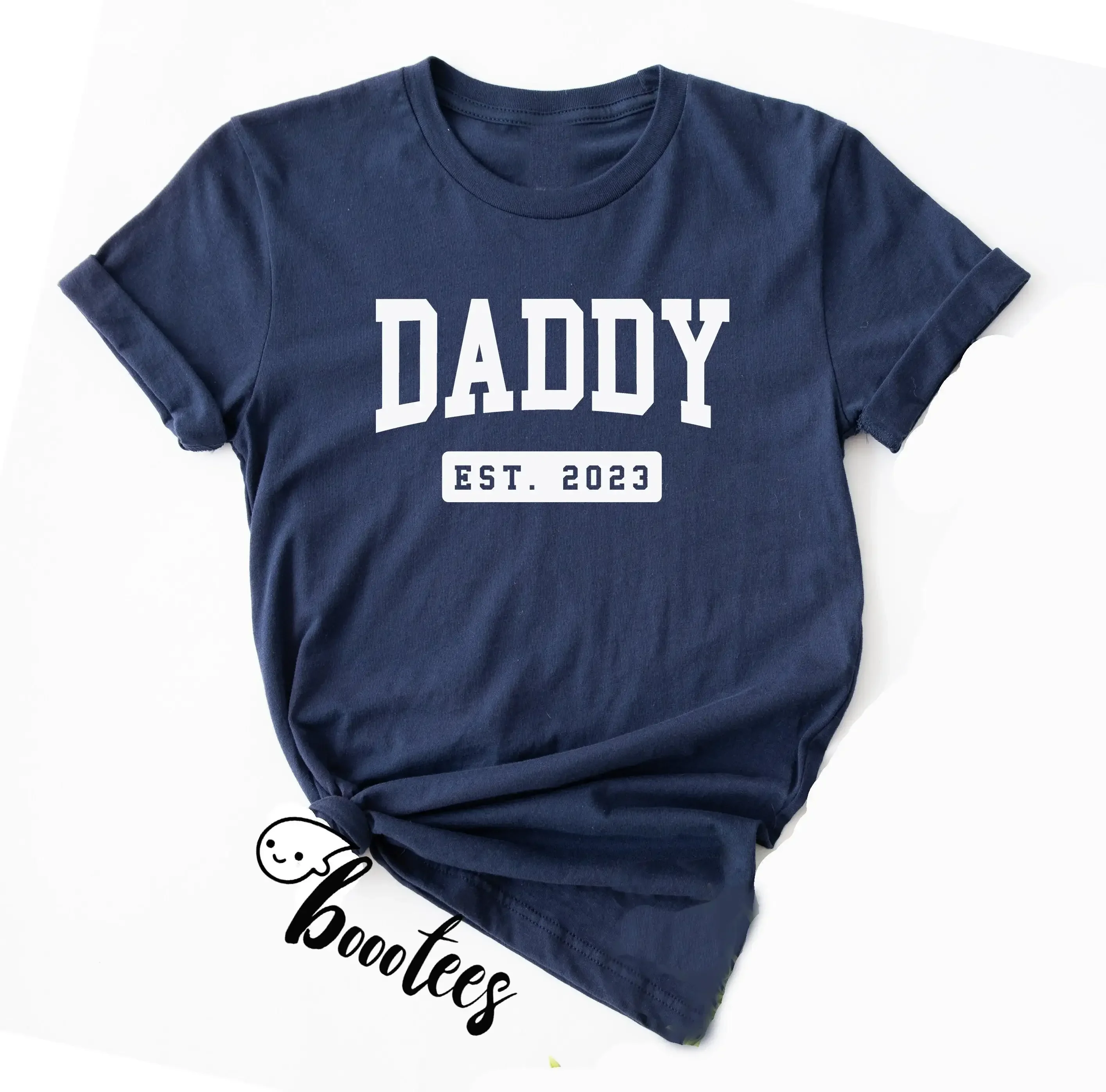 Daddy Est 2023 T Shirt Dada Idea New Father Present Pops Baba Opa Pregnancy Reveal Baby Shower Established To Be