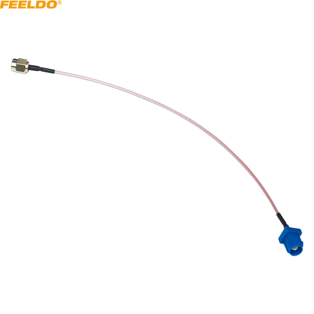 10Pcs Blue FAKRA Type C Male Plug To SMA Male For GPS Antenna Adapter Pigtail Cable Using RG316 Coax