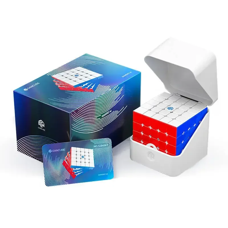 [Picube] GAN562M 5x5x5 Speed Magic Cube Core Magnetic Stickerless Cube UV Coated Puzzle Frosted Cubo Gifts for Speedcuber