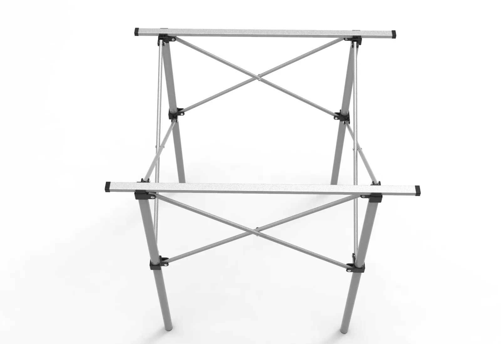 New version foldable camping and picnic table black