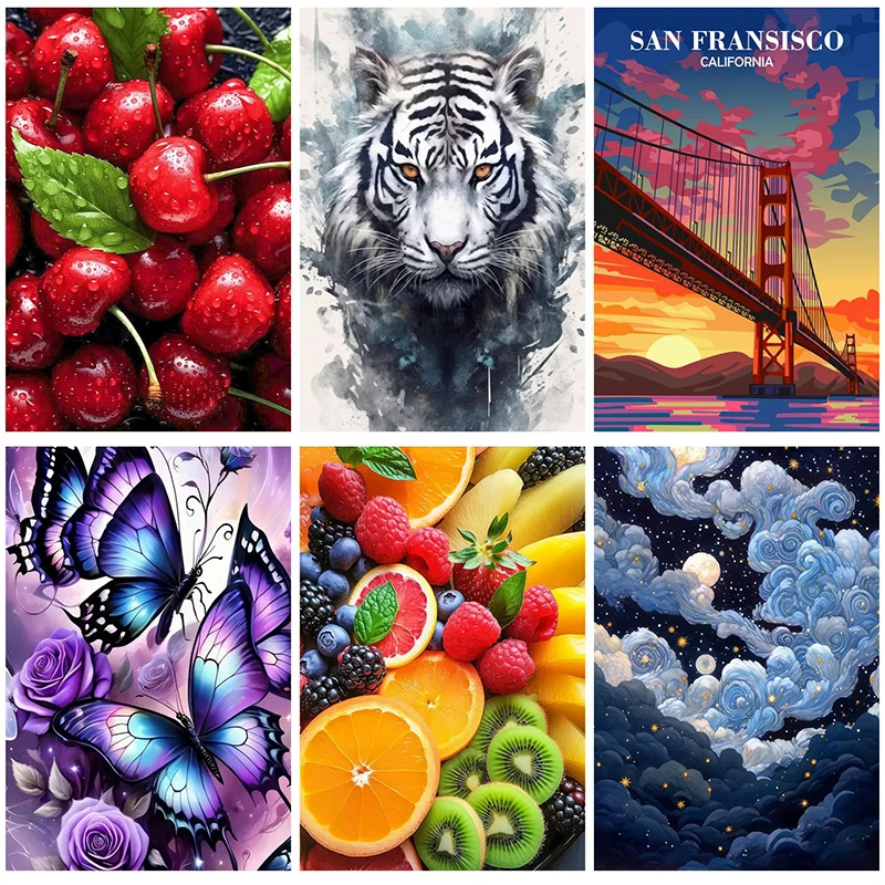 Kits de pintura de arte de diamante, accesorios, pintura de cristal completo, nuevo mosaico 5D, pinturas de diamantes Diy, 30x40 cm, nuevas imágenes artísticas de pared 2025