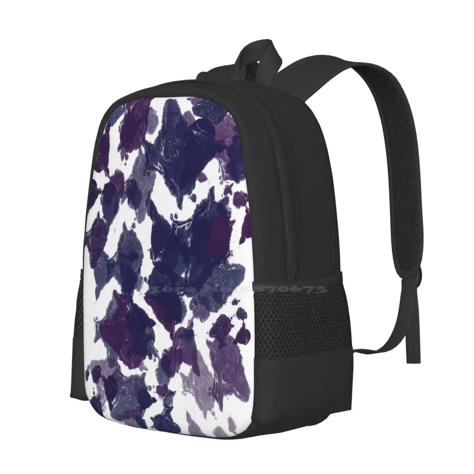 Spilled Paint Backpack For Student School Laptop Travel Bag Abstract Home Bathroom Bedroom