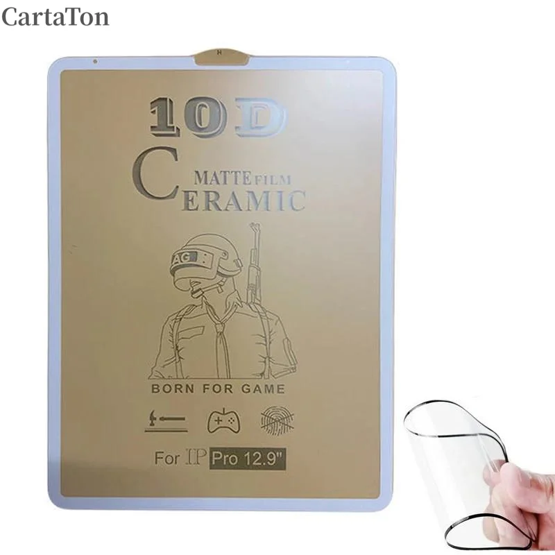 Tablet Matte Ceramics Film for Apple IPad Pro 9.7 10.5 11 Soft Flat Screen Protector for IPad Pro 12.9 2020 2021 Frosted Film