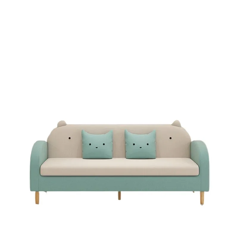 

Small apartment simple fabric removable and washable children's sofa two or three simple models