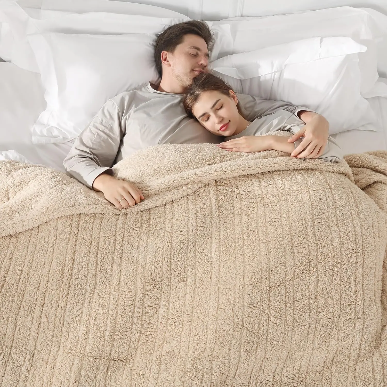 

Электрическое одеяло Queen Size с подогревом, двойным управлением, 5 уровнями нагрева и автоматическим отключением через 10 часов, быстрый нагрев