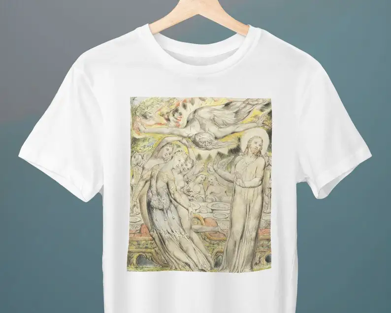 Christ Refusing The Banquet, William Blake Painting, Unisex T-Shirt, Art T-Shirt, Religious, Gift for Her, Gift for Him, Art Lov