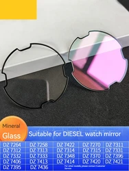 Mineral glass For Diesel DZ4318 DZ7370 DZ7395 DZ7396 series Watch crystal Men Watch Replacement Glass lens repair parts