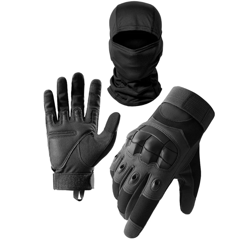 Moto Men's Motorcycle Gloves Touch Screen Motorbike Motocross Riding Gloves Protective Gear Full Finger Guantes Moto Black