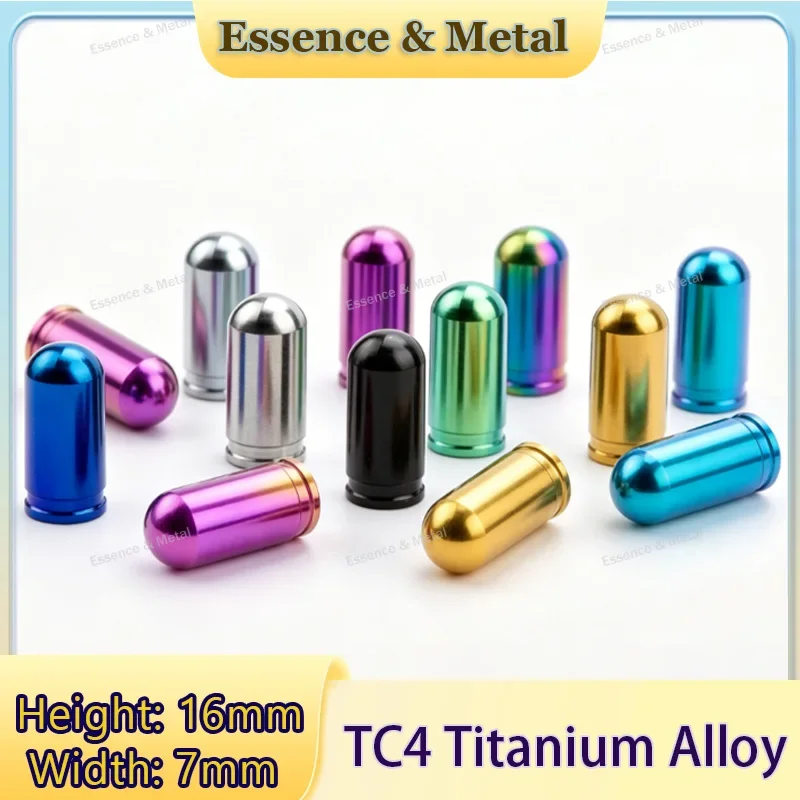 Titanium Alloy Valve Cap Bicycle Tire Valve Cap Colorful Road and Mountain Bike Dust Cover Mountain and Road Bike Tire Protector