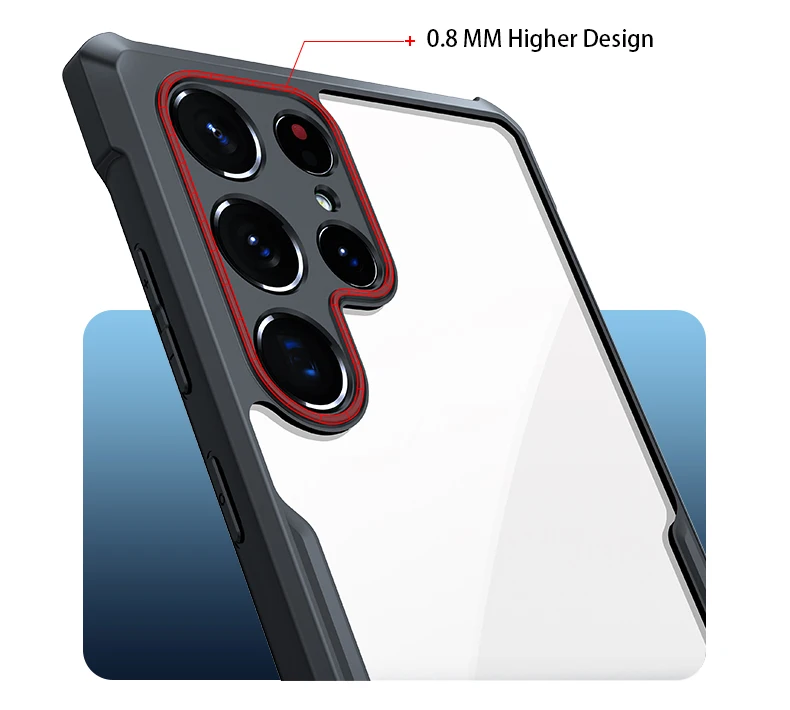 Xundd magnetisches Gehäuse für Samsung Galaxy S24 Ultra Case Airbag Anti-Drop Acryl & TPU Rückseite transparente Abdeckung mit Magnetst änder – Detail 6
