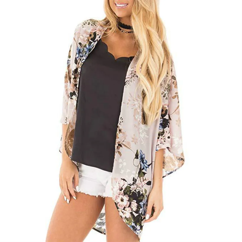 

Loose Printed Women's Top Casual Street Sle irt Seven Sve Regular Length Faionable Women's Clothing