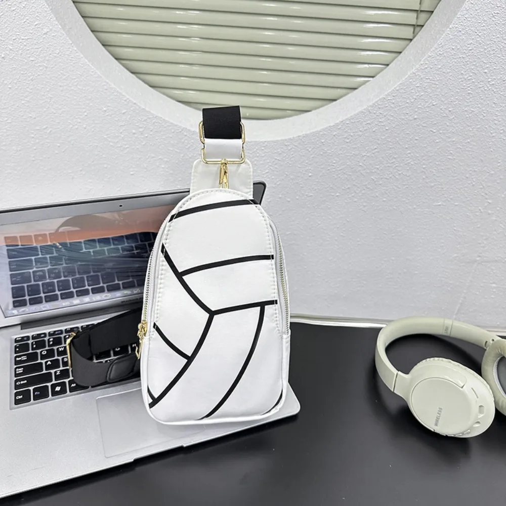 

Leisure Baseball Sling Bag Rugby Fitness Sports Nylon Chest Bag Water-Resistant Crossbody Football Waist Bag Sports Events