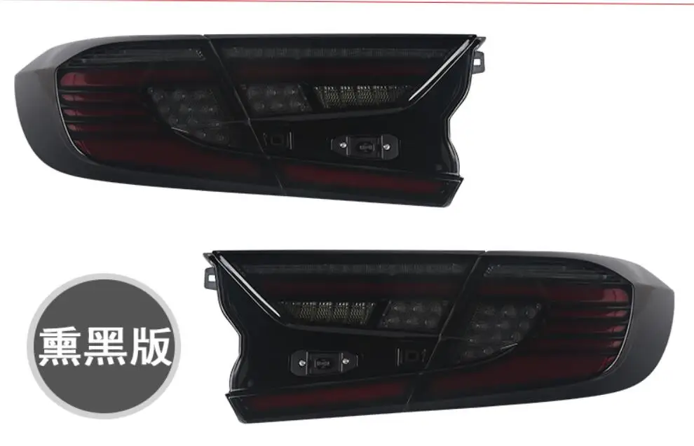 1set 2018~2020year Car Bumper Tail Light For Honda Accord Taillight Car Accessories LED DRL Taillamp For Accord Fog Light