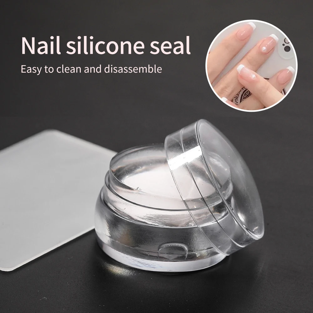 Transparent Chess Nail Seal Stamper Nail Stamping Plates Nails Accesories Stamping Templates Scraper Stamp Manicure