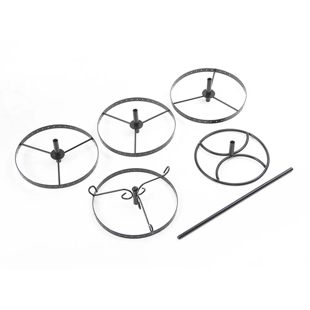 

1Pcs Earrings Rack 4 Layer Metal Jewelry Organizer Stand with 168 Holes Sturdy Display Holder for Studs Hanging Earbuds