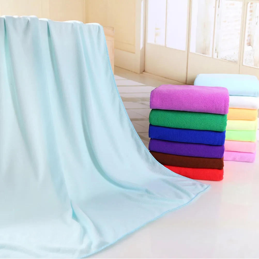 Microfiber Towels 30x70cm Light Blue -Dry Super Absorbent Multipurpose for Bath Hair Face Car Towels