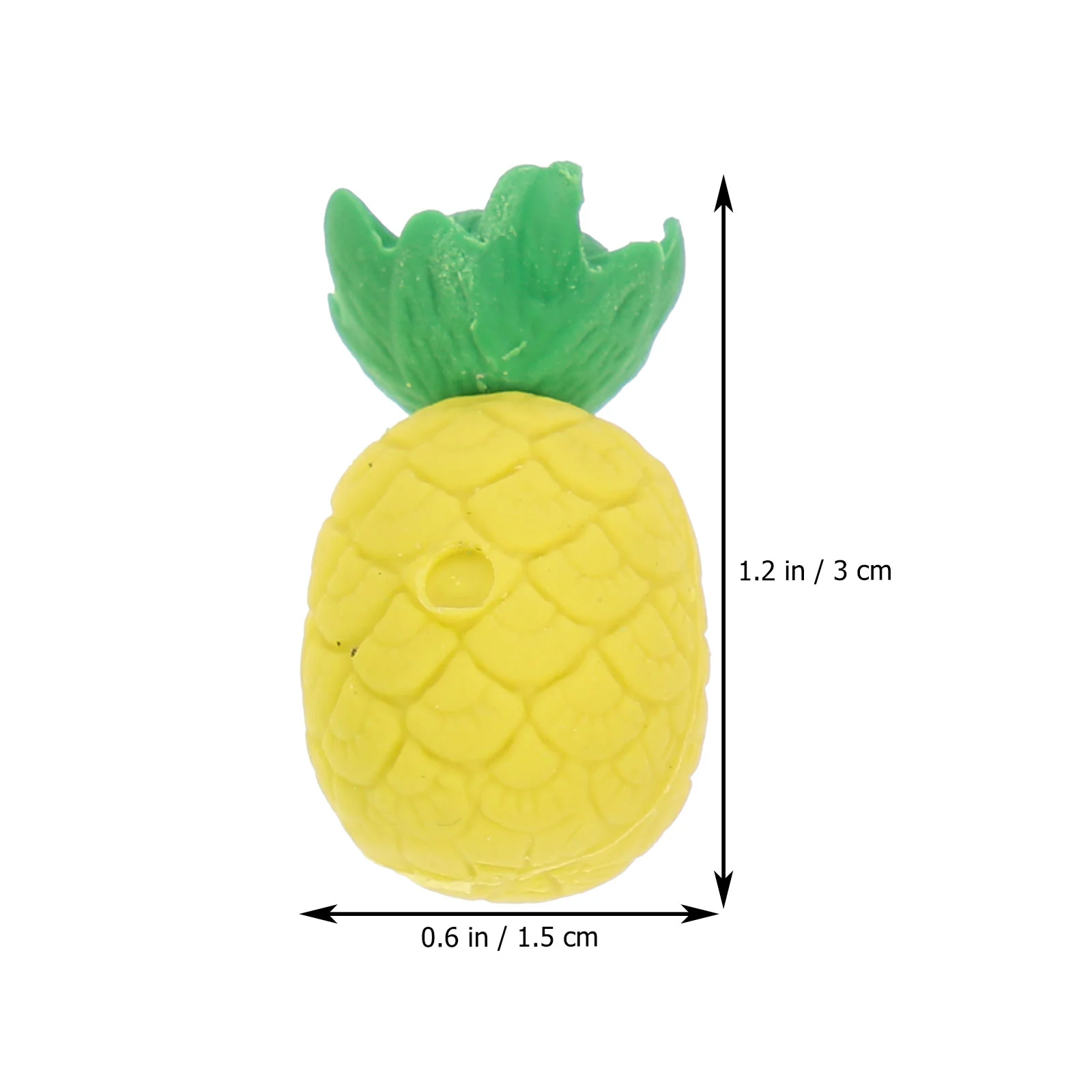 30 Pcs Pineapple Eraser Interesting Erasers Simulated Fruit Designer Student Prize Gifts Vivid Shaped Adorable