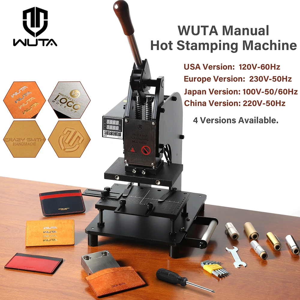 

Машина для горячего тиснения WUTA: пресс для фольгирования и бронзирования, инструменты для индивидуального логотипа и DIY-проектов для кожи, ПВХ, картона, пластика