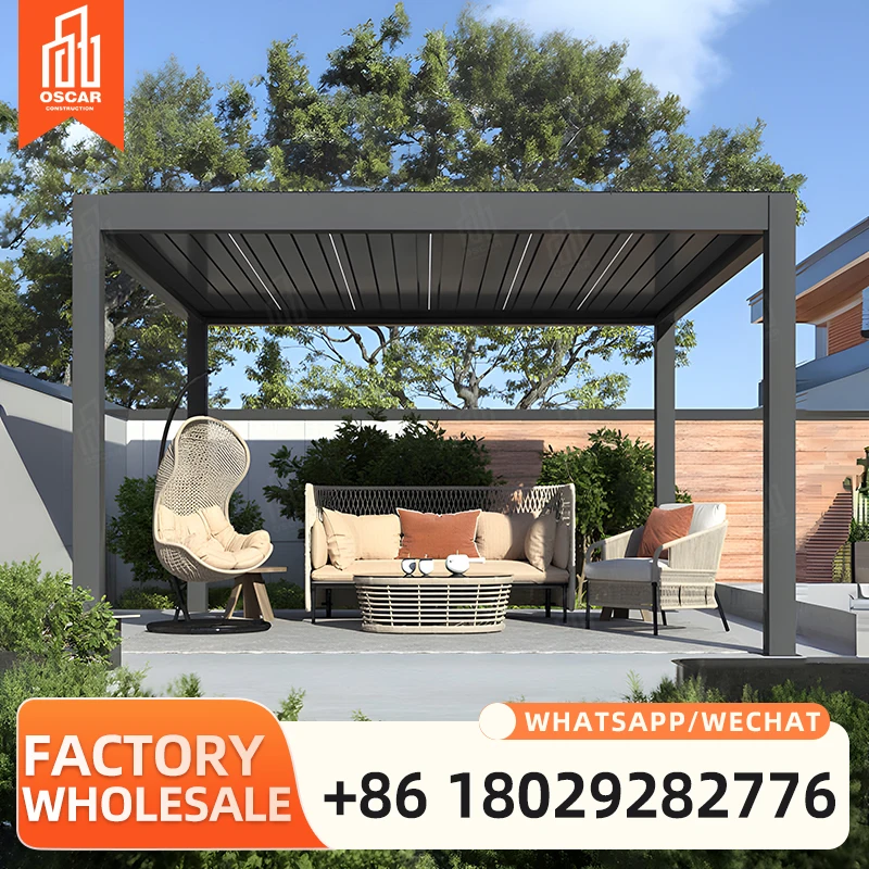 Customizable Aluminum Alloy Patio Pergola for Outdoor Spaces in America