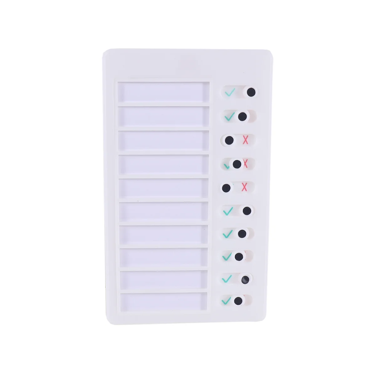 Kids Chore Chart Sign in with 1 pcs Blank Card,Plastic Checklist Board with Detachable Cardstock to Do List for Routine Planning