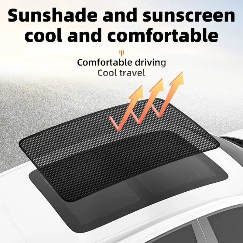 Auto-Sonnenschutzrollo für Dachfenster, Netzvorhang, Auto-Moskitonetz, isolierendes Sonnenschutzgewebe für den Innenraum, Moskitoschutzabdeckung