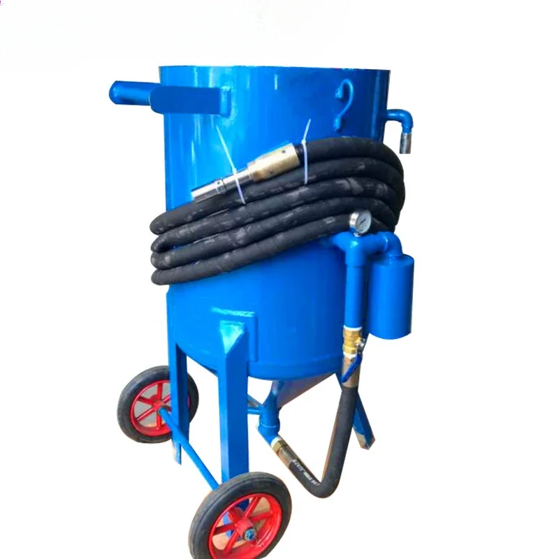 Portable high-pressure water sandblasting machine for rust removal
