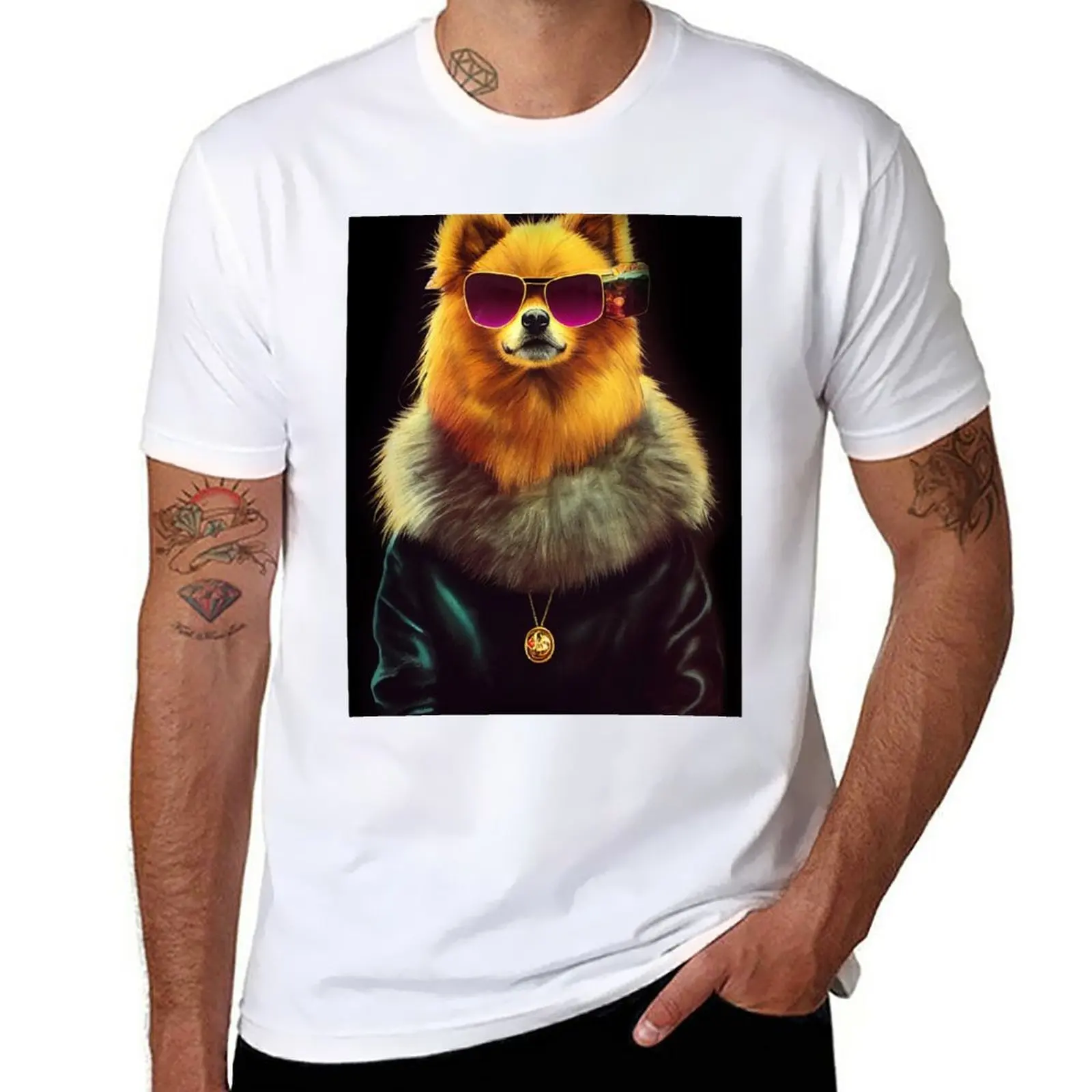 

New Famous fashion dog 12 T-Shirt Tee shirt Short t-shirt Men's t shirts