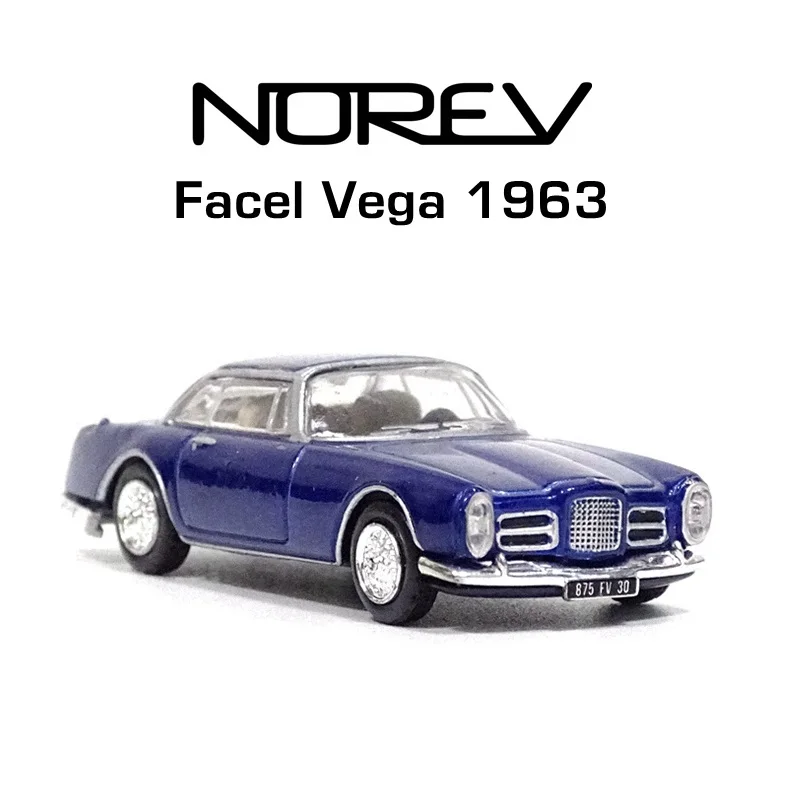 Norev 1:87 مقياس Facel Vega 1963 نموذج سيارة عتيقة مناسبة لنموذج القطار طاولة الرمل المشهد عرض الدعامة مجموعة لعبة