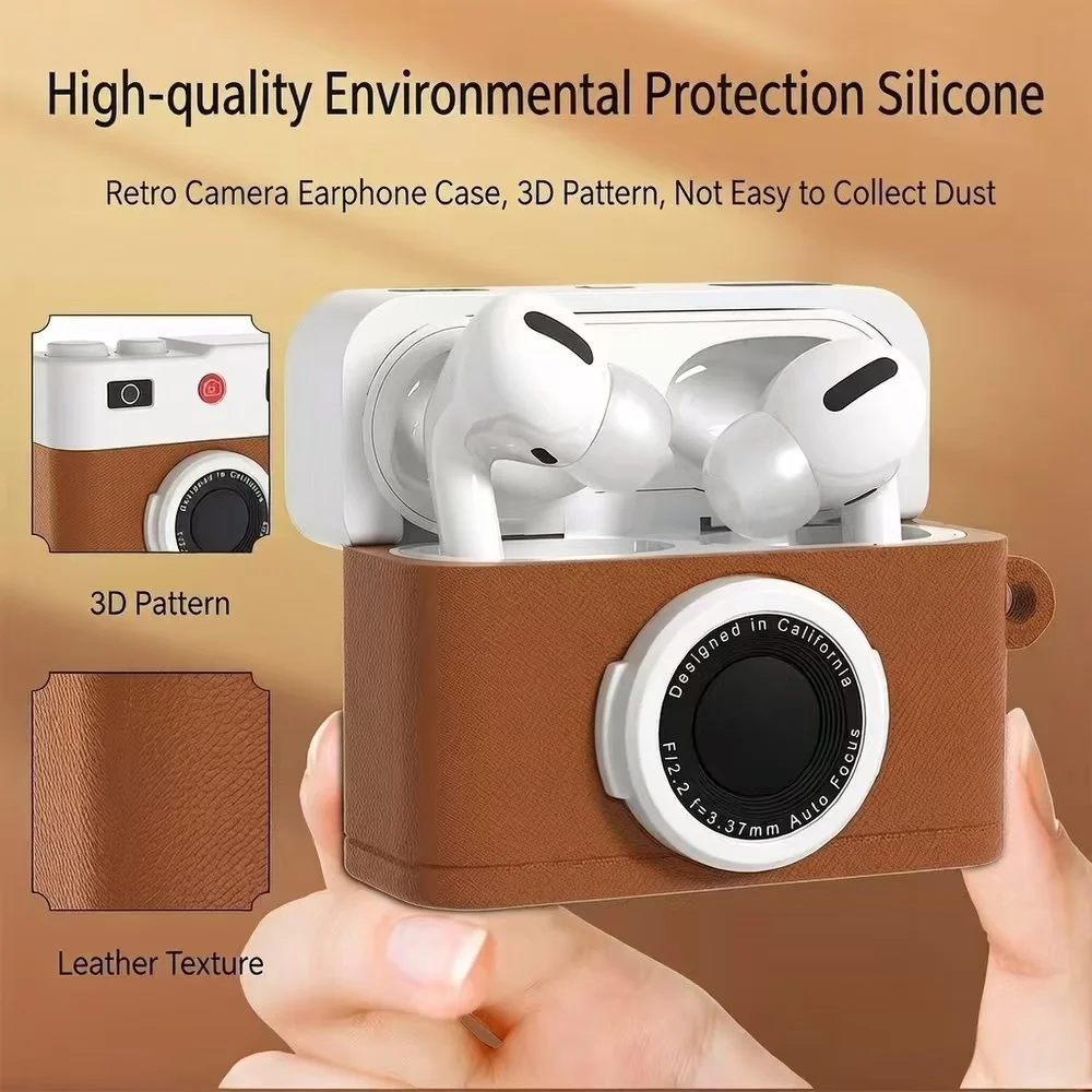 Protective Case for Airpods Pro 2nd Gen Case with Lanyard Funny Classic Tape Style 3D Design for Airpods Pro 2 Gen Case Cover