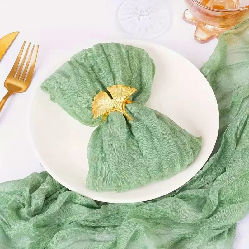 

120 Cheese Cloth Napkins in Bulk Measuring 50.64 X 50.64 Cm Perfect for Rustic Decor At Weddings Receptions and Shower Parties