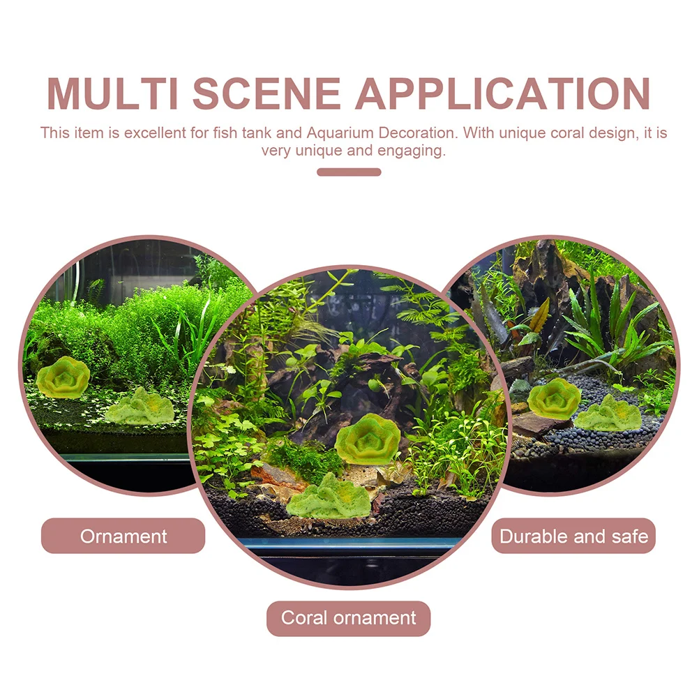 

4pcs Coral Sea Star Set Resin Fish Tank Decor Aquarium Landscape Ornament Desktop Coral Sculpture Artificial Reef Decoration