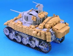 Modelo de resina de fundición a presión a escala 1:35, accesorios de tanque, modificación de paquete de resina M5A1