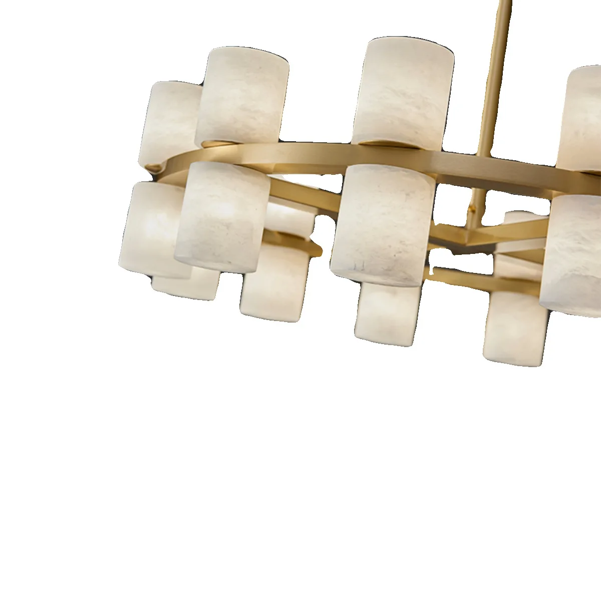 

Postmodern, light luxury, all copper, marble, chandelier, living room, simple, creative