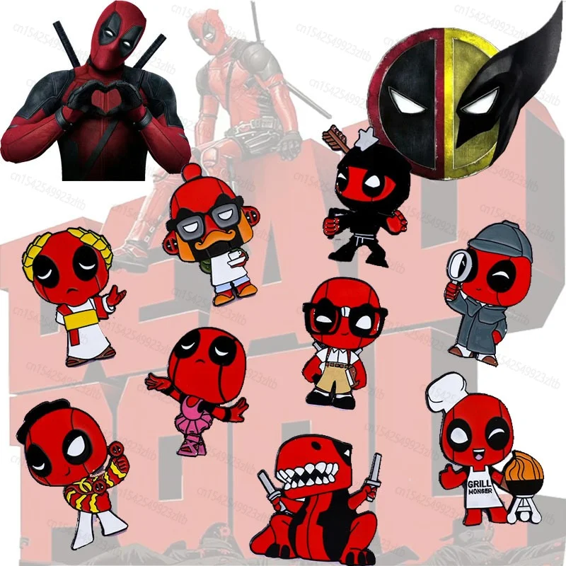 

Disney Deadpools Brooch Clothing Bags Creative Fun Canvas Anime Super-hero Pins Men's and Women's A Friend's Birthday Present