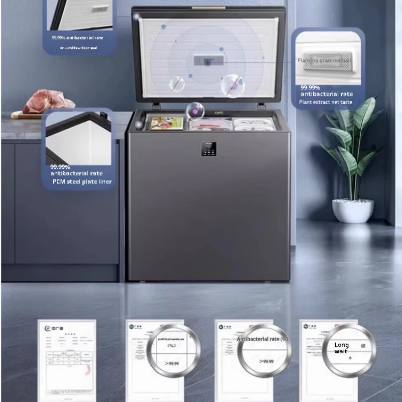 -40°C Small Freezer Household Commercial Full Freezer Refrigeration Energy Saving Frost Reduction Compact Refrigerator