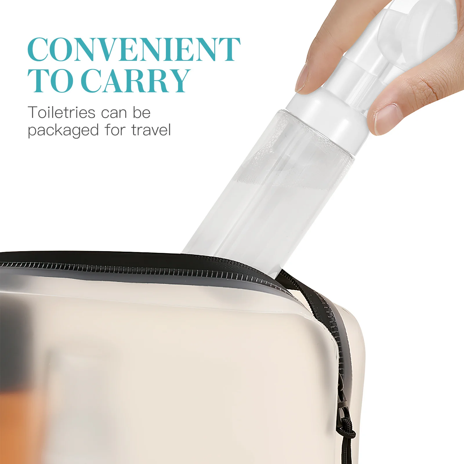 4pcs Transparent Foaming Bottles 60ml Mini Pump Travel Size Plastic Soap Bubble Empty Refillable Portable Skincare