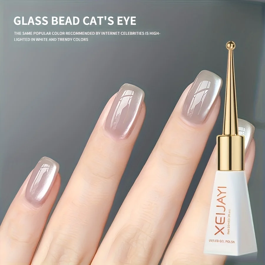 XEIJAYI, 1 unidad, 10Ml, esmalte de uñas en Gel con forma de ojo de gato, brillo para manicura, UV LED, esmalte de uñas en Gel magnético, arte de uñas DIY