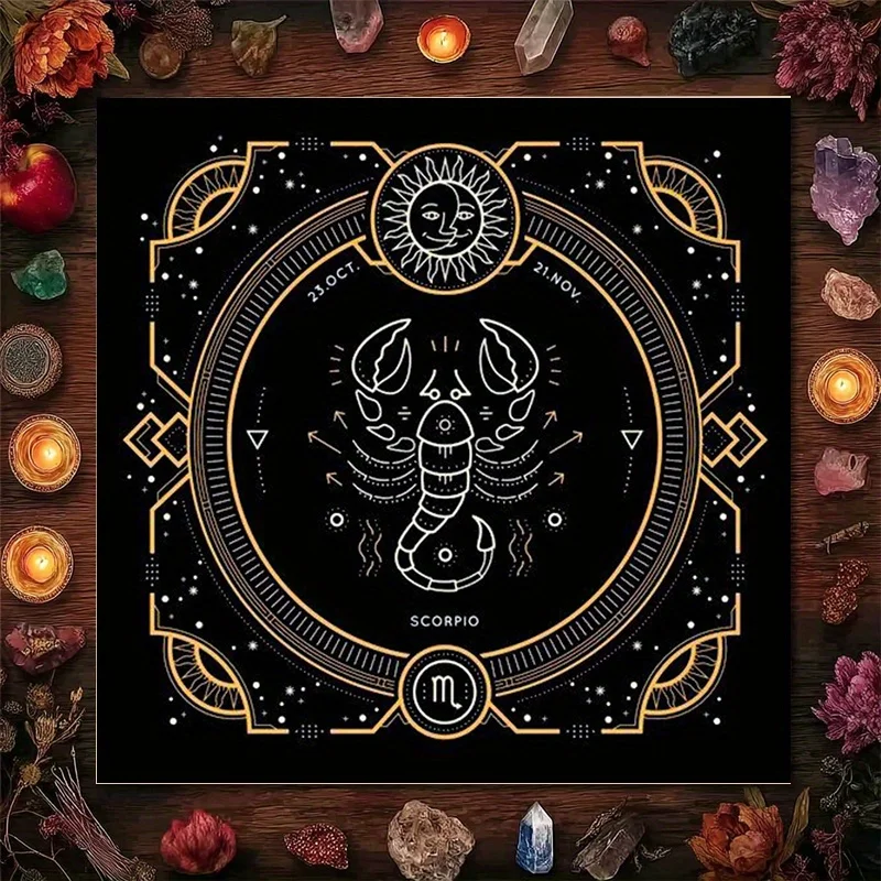 Scorpio Zodiac Constellation Astrology Tarot Print Boho Witchy Celestial Wall Art Decor Gift for Scorpio Sign