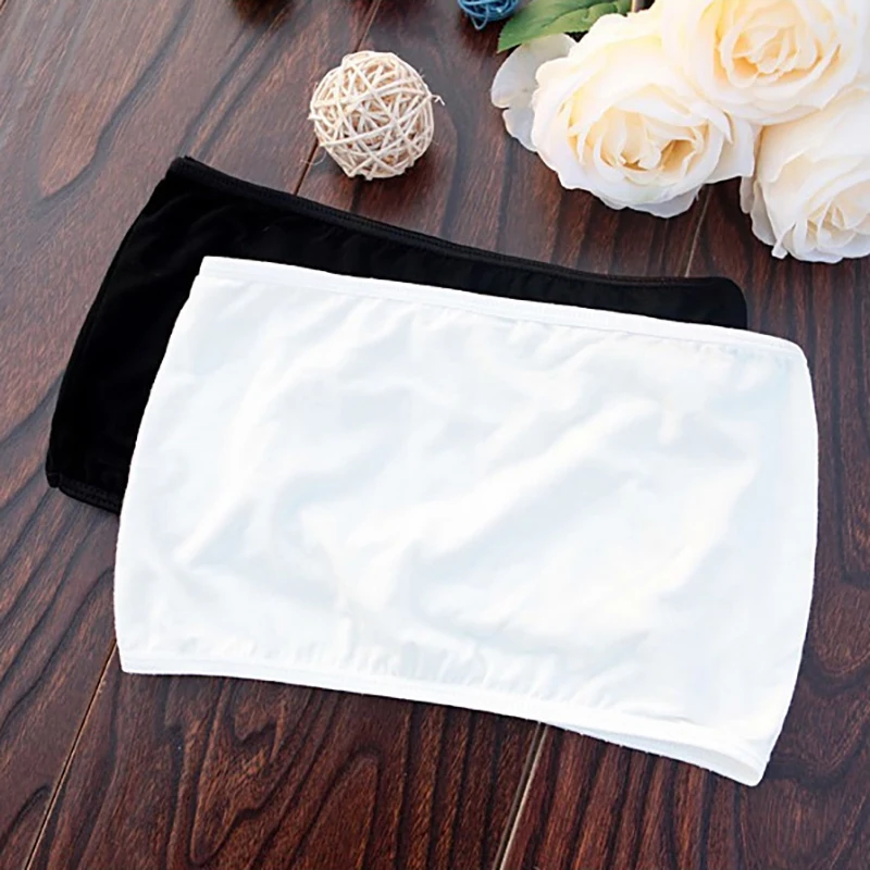 Sexy Tube Top Wrap Chest Soft Comfortable Tube Tops For Lady Girl Strapless Bandeau Sleeveless Sports Bra Underwear Summer Women