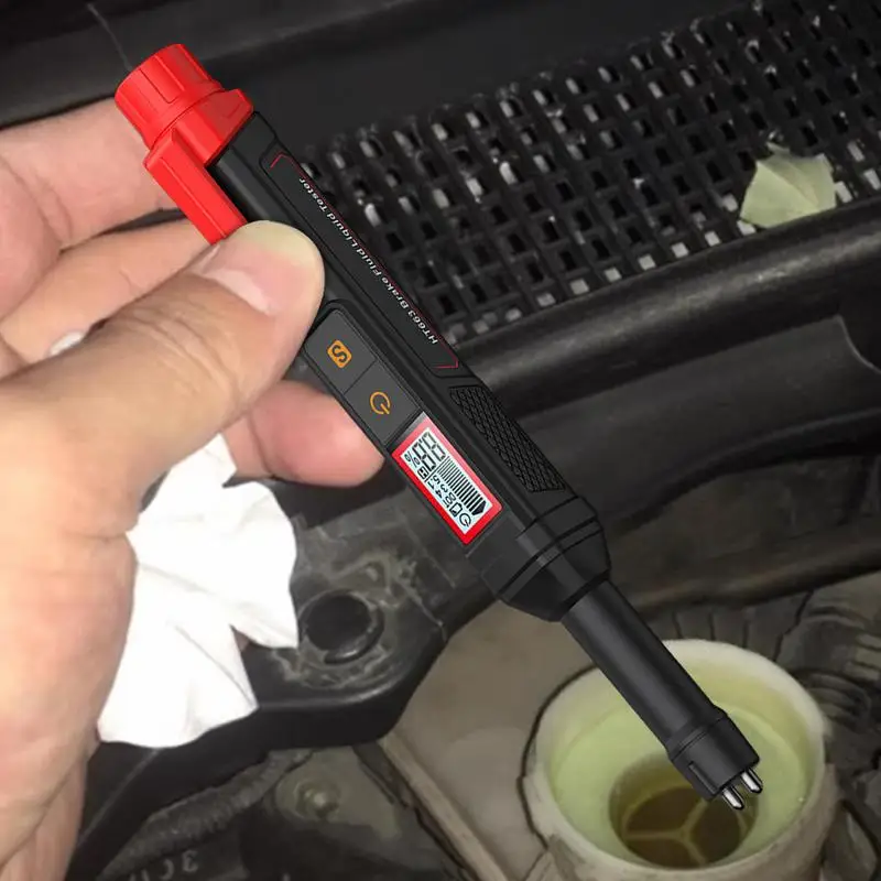 

Car Brake Fluid Tester High-Precision Hydraulic Fluid Liquid Tester Pen Oil Moisture Tester For Professional Technicians