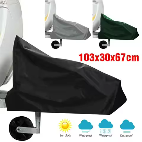 1030x670x990x300mm Caravan Hitch Cover Universal Waterproof Dustproof Trailer Tow Ball Coupling Lock Covers Black/Gray/Green