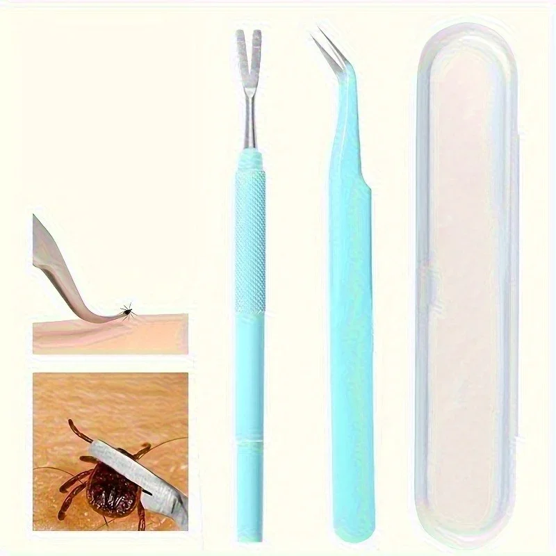 1 Set Tick Removal Tool Professional Tick Removal Tweezers Used for Removing Tool Professional Tick Tweezers Dog Accessories