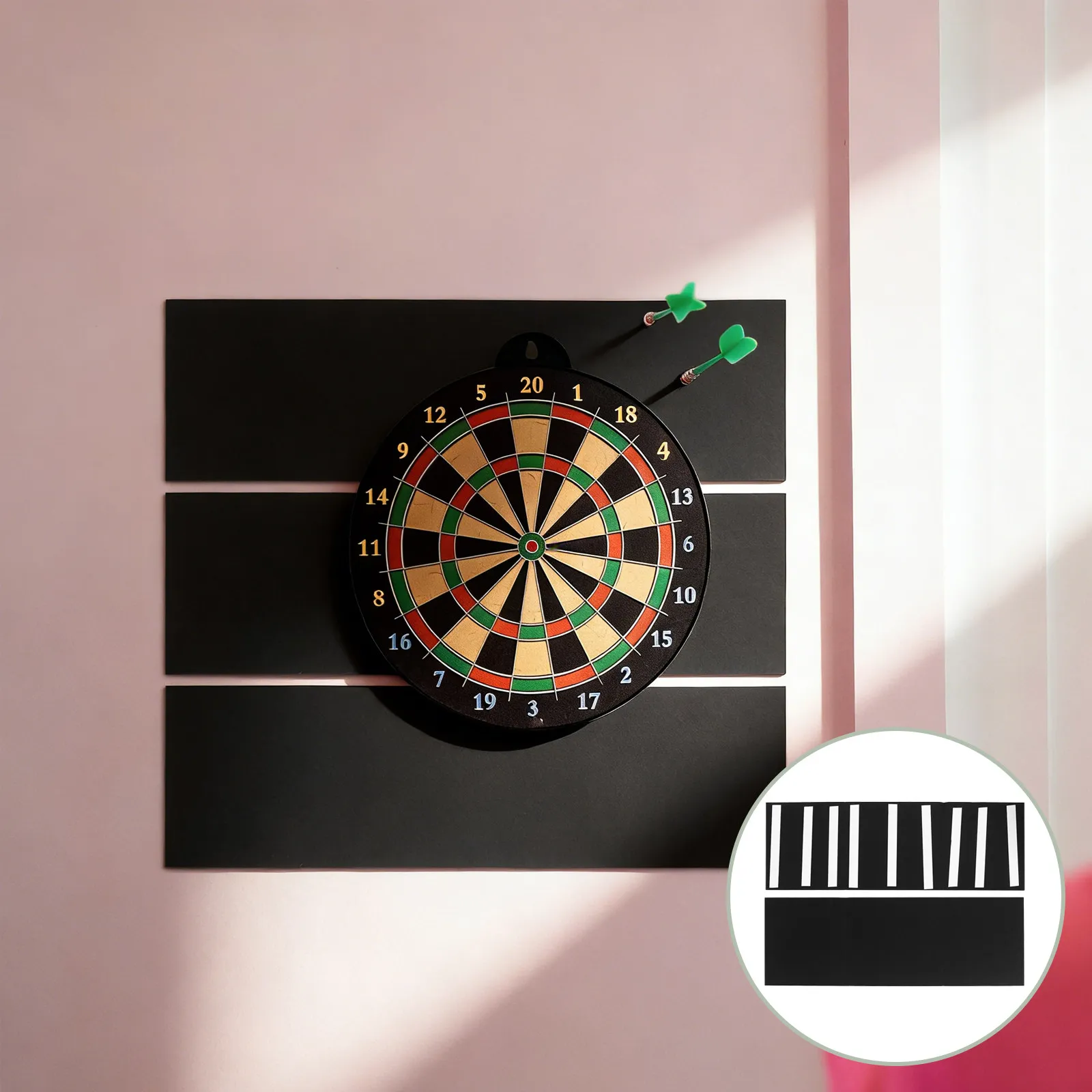 

2Pcs Dart Board Wall Protector 35.4x11.8x0.4inch High-Density Felt Backboard Panel for Noise Reduction Wall Protection in Game