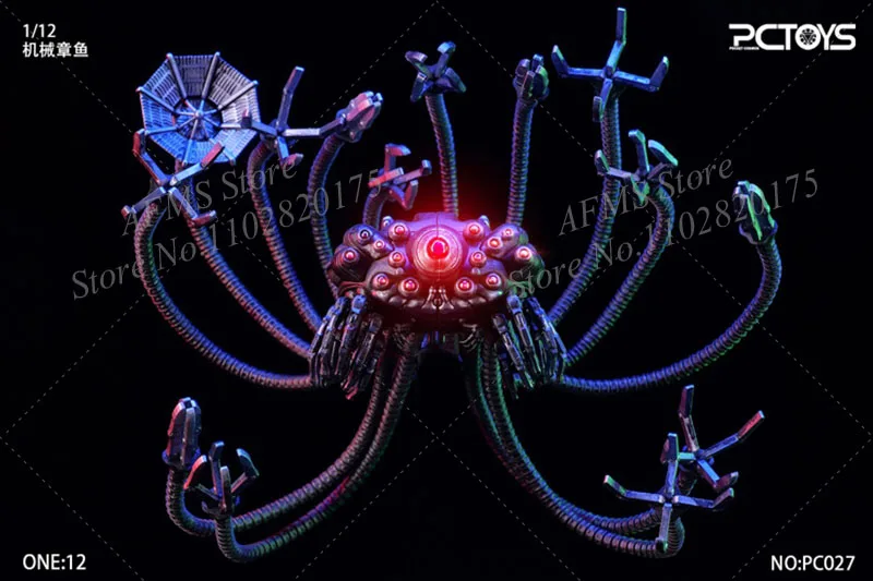 PCTOYS PC027 1/12 Scale The Matrix Mechanical Octopus Luminous Robotic Arm Weapon Accessories Fit 6 Inch Action Figure Model