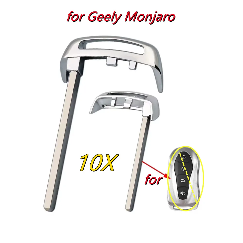 10pcs/lot Emergency Insert Smart Small Mechanical Key for Geely Monjaro Smart Card Key