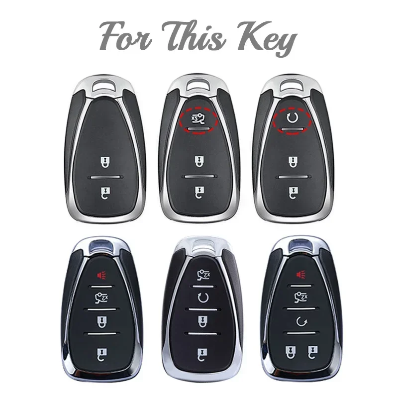 For CHEVROLET Cruze Spark Camaro Volt Bolt Trax Malibu Captiva Equinox Trax Tracker AVEO Lova TPU Car Key Case Key Cover