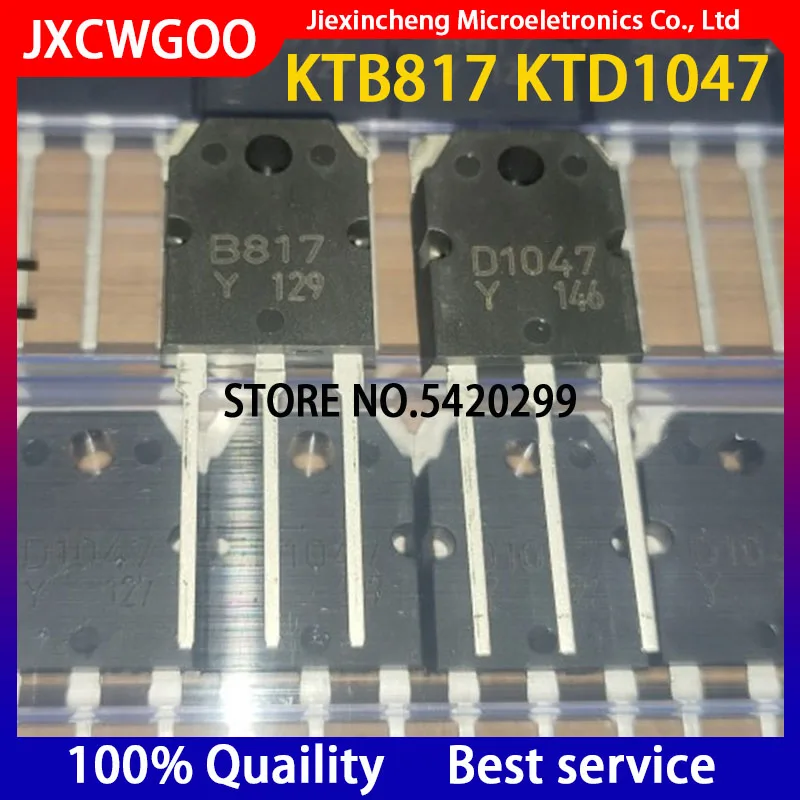 10Pairs KTB817 KTD1047 B817 D1047 TO-247 Power Amplifier Transistor New original