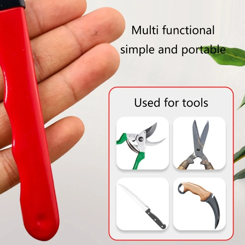 Metal Cutters Pruning Sharpening Stone Handheld Garden Shear Scissors Sharpener with Lid Pocket Sharpening Scissor PXPD